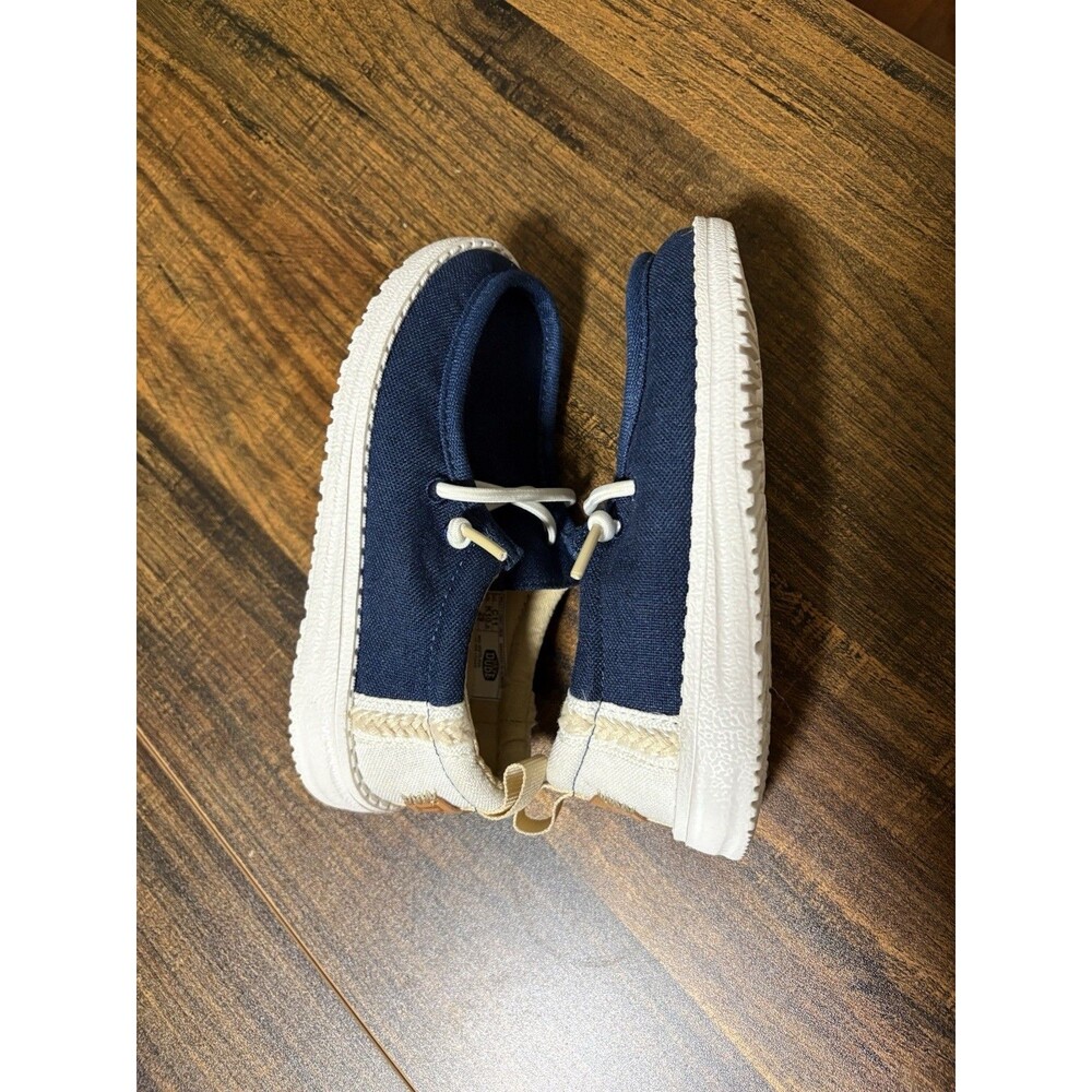 Hey Dude Wally Toddler Shoes Navy Blue Slip On Loafers Size C11 Little Kids 11 - Picture 5 of 6